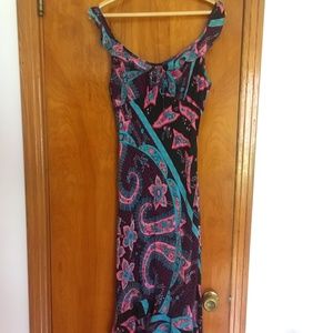 Betsey Johnson long dress with ajustable straps size L